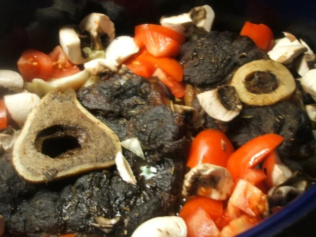 Fleisch: Rinderbeinscheiben - geschmort mit viel Gemüse - Rezept - Bild Nr. 14