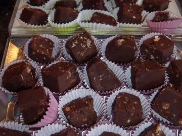 Pralinen: Chocolate-Fudge...sehr süß - Rezept