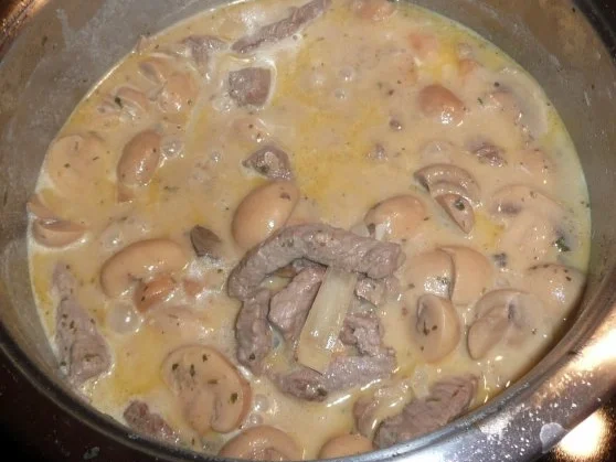 Rindergeschnetzeltes mit Champignons & Reis - Rezept - Bild Nr. 2