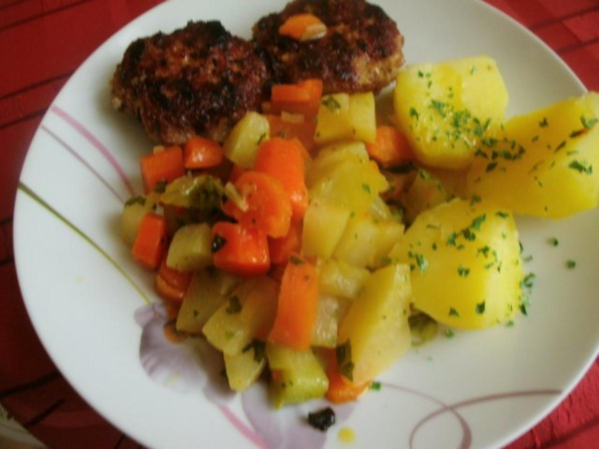 Frikadellen und buntes Gemüse - Rezept - Bild Nr. 9