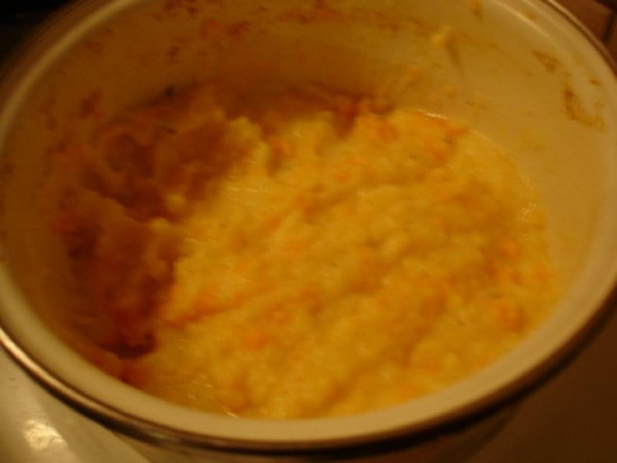 Lachsfilet mit Möhren-Kartoffelstampf und Feldsalat - Rezept - Bild Nr. 8