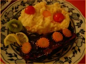 Lachsfilet mit Möhren-Kartoffelstampf und Feldsalat - Rezept