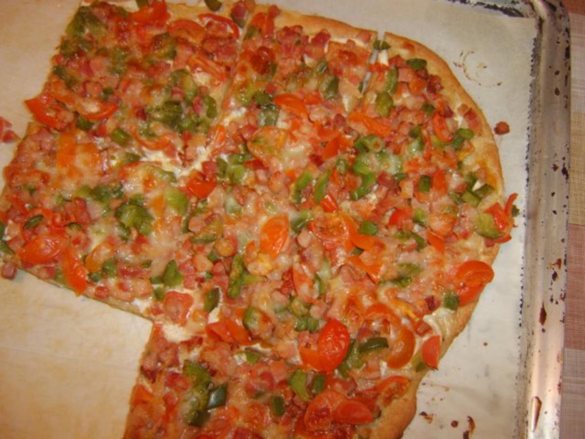 Fladenbrot - Pizza - Rezept