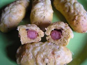 Mini Pizza-Brötchen mit Salami und Käse - Rezept