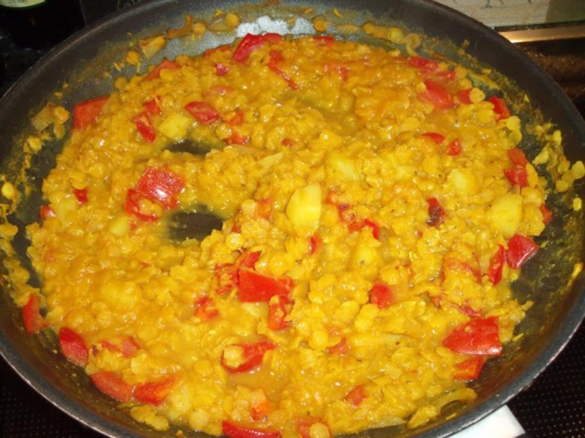 Indisches Dhal-Curry mit gelben Linsen - Rezept