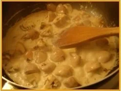 Paprikabuletten mit Rahmchampignons und Sellerie-Kartoffelstampf - Rezept - Bild Nr. 11