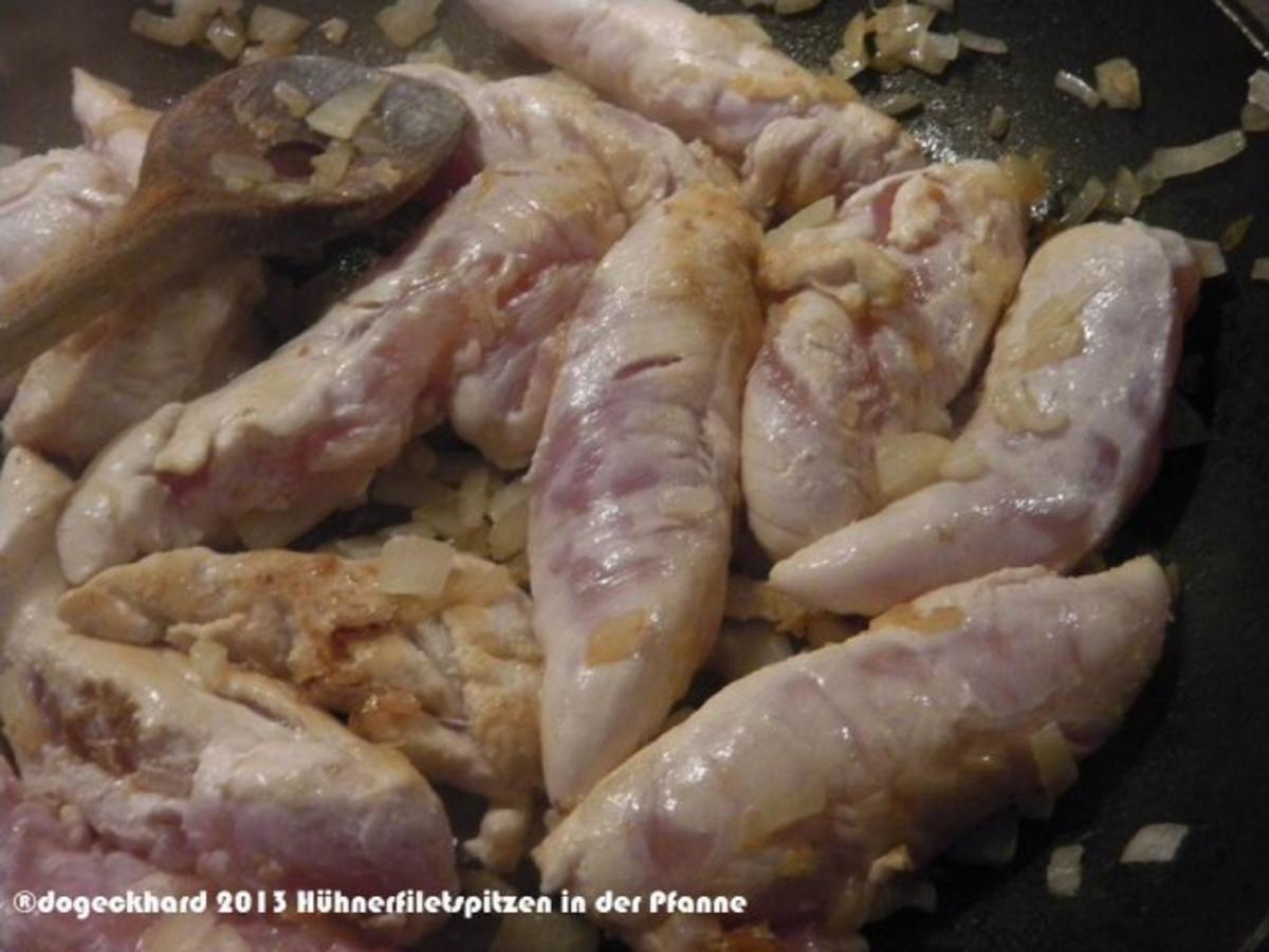 1Pfannengericht: Hühnerfiletspitzen in Pilzsoße à la Gedoc - Rezept - Bild Nr. 4