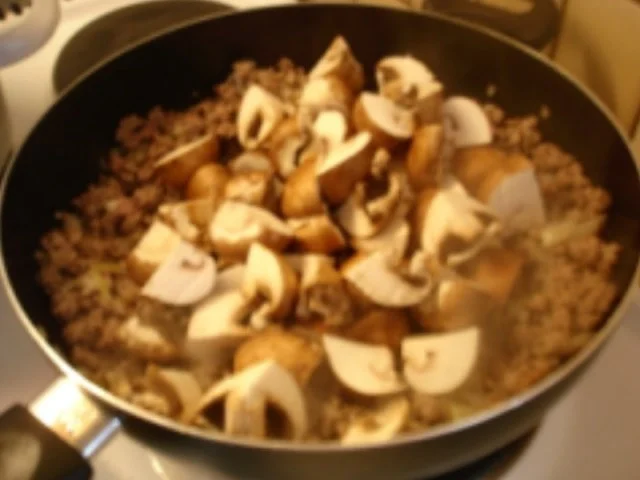 Champignons mit Nudeln und Salat - Rezept - Bild Nr. 9