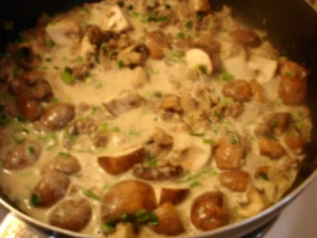 Champignons mit Nudeln und Salat - Rezept - Bild Nr. 14