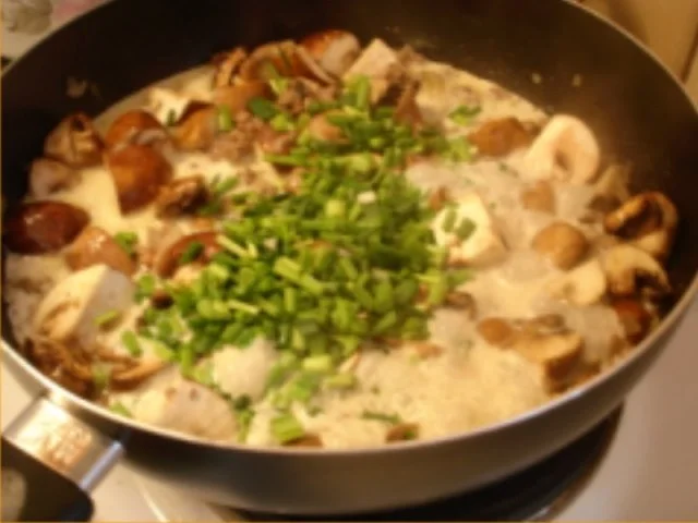 Champignons mit Nudeln und Salat - Rezept - Bild Nr. 13