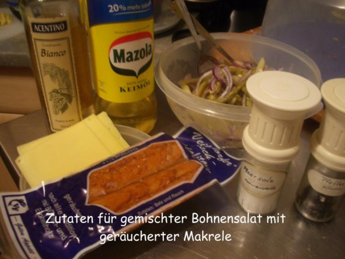 Gemischter Bohnensalat mit geräucherter Makrele - Rezept - Bild Nr. 2