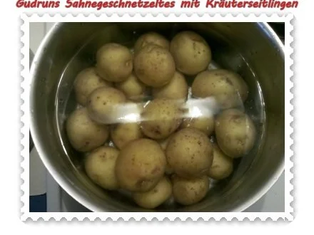 Fleisch: Sahnegeschnetzeltes mit Kräuterseitlingen - Rezept - Bild Nr. 2