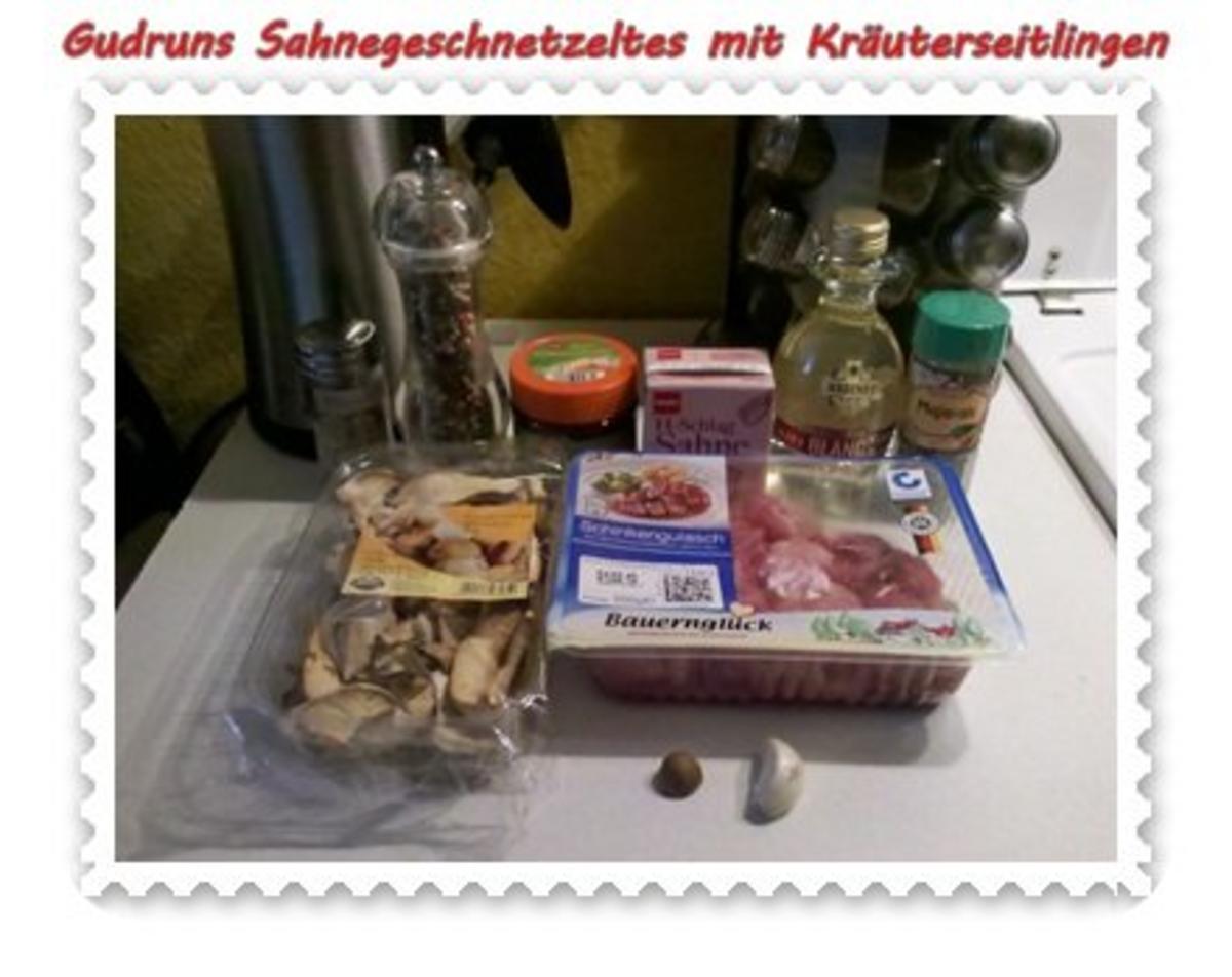 Fleisch: Sahnegeschnetzeltes mit Kräuterseitlingen - Rezept - Bild Nr. 3