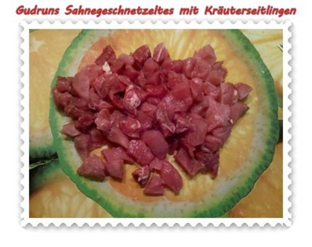 Fleisch: Sahnegeschnetzeltes mit Kräuterseitlingen - Rezept - Bild Nr. 5