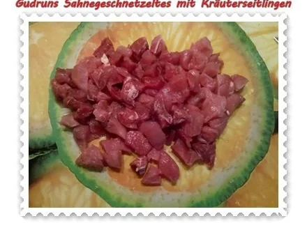Fleisch: Sahnegeschnetzeltes mit Kräuterseitlingen - Rezept - Bild Nr. 5