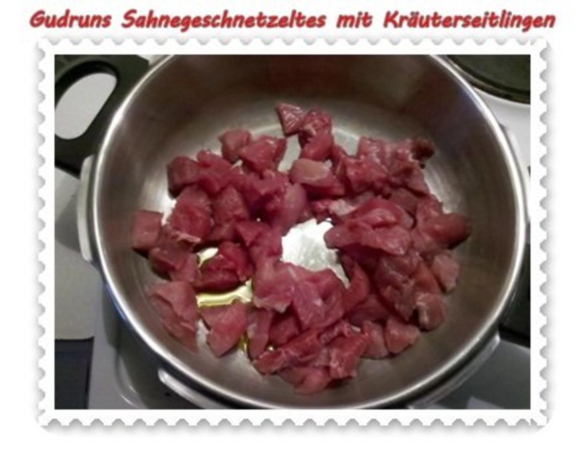 Fleisch: Sahnegeschnetzeltes mit Kräuterseitlingen - Rezept - Bild Nr. 6