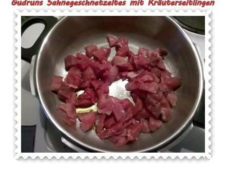 Fleisch: Sahnegeschnetzeltes mit Kräuterseitlingen - Rezept - Bild Nr. 6