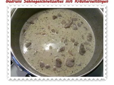 Fleisch: Sahnegeschnetzeltes mit Kräuterseitlingen - Rezept - Bild Nr. 8