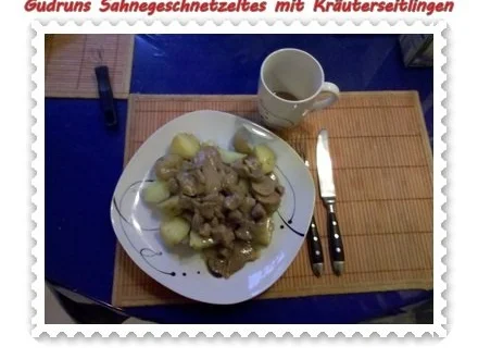 Fleisch: Sahnegeschnetzeltes mit Kräuterseitlingen - Rezept - Bild Nr. 12