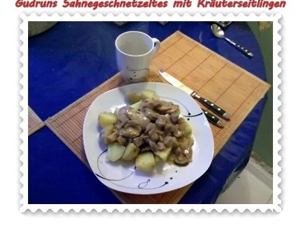 Fleisch: Sahnegeschnetzeltes mit Kräuterseitlingen - Rezept - Bild Nr. 13