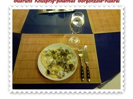 Eier: Knusprig-pikantes Gorgonzola-Rührei - Rezept - Bild Nr. 8