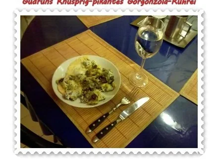 Eier: Knusprig-pikantes Gorgonzola-Rührei - Rezept - Bild Nr. 9