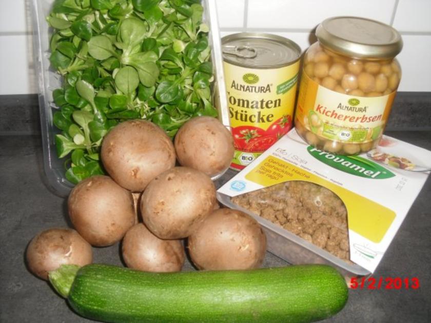 Vegetarisch- Soja-Gemüse-Pfanne, - Rezept - kochbar.de