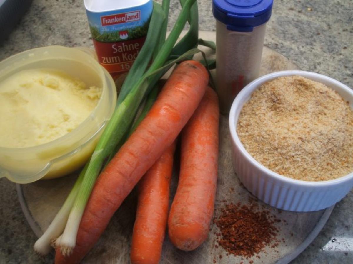 Suppen: Feine Karottensuppe mit scharfen Kartoffelbällchen - Rezept - Bild Nr. 2