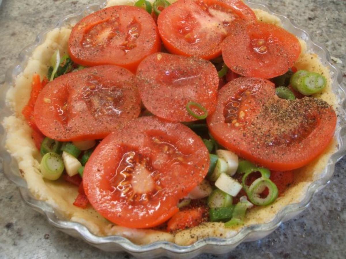 Quiche: Quiche mit Tomaten und Paprika - Rezept - Bild Nr. 7