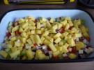 Fisch : Fischfilet auf einem bunten Gemüsebett - Rezept
