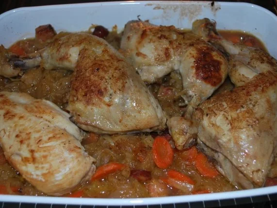 Deftiger Sauerkraut-Hähnchen-Topf - Rezept