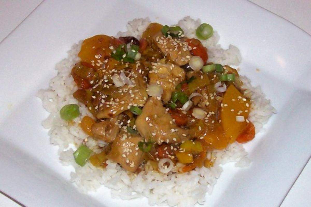 Fruchtige Teriyaki-Hähnchen-Pfanne mit Porree, Möhren und Paprika - Rezept - Bild Nr. 10