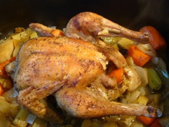 Brathuhn mit Kräutern,italienisch - Rezept