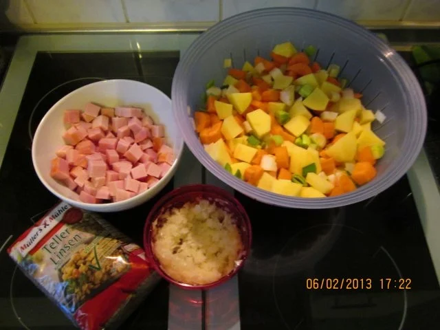 Gemüsesuppe mit Linsen - Rezept - Bild Nr. 2