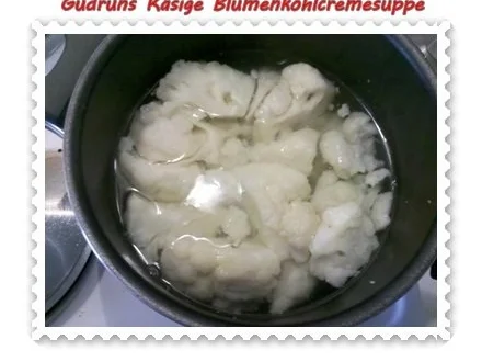 Suppe: Käsige Blumenkohlcremesuppe - Rezept - Bild Nr. 4