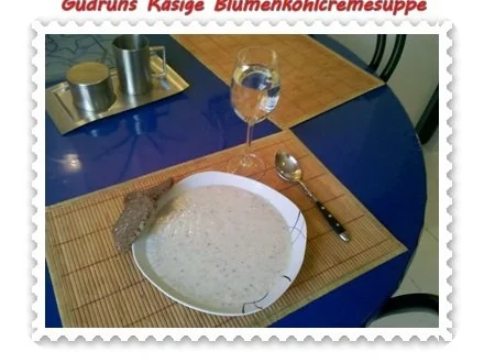 Suppe: Käsige Blumenkohlcremesuppe - Rezept - Bild Nr. 8