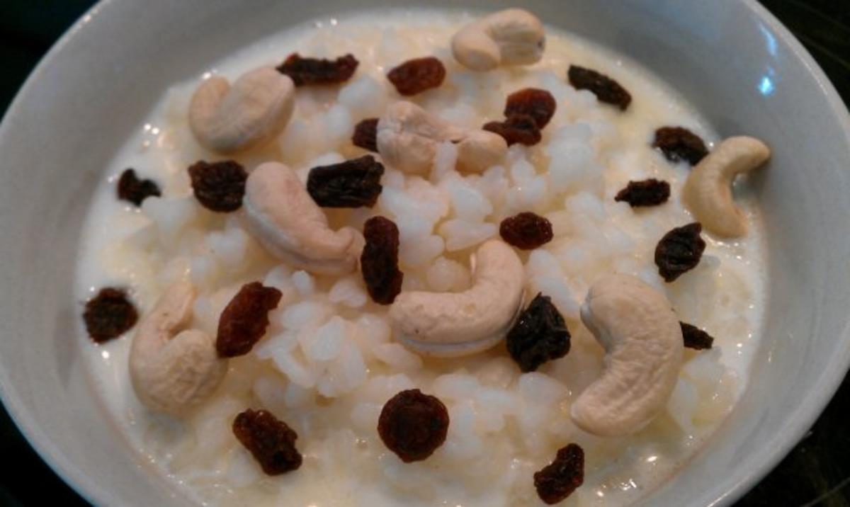 Indisches Milchreis mit Rosinen und Cashewnüsse - Rezept - kochbar.de