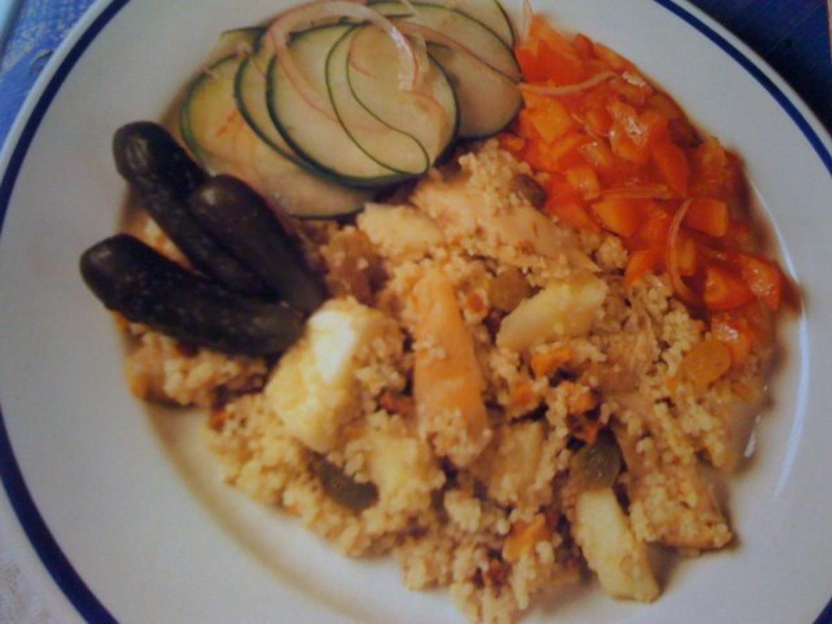 Couscous mit Hähnchen und Apfel - Rezept - kochbar.de