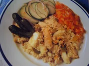 Rezept: Couscous mit Hรคhnchen und Apfel Couscous mit Hรคhnchen und Apfel - Rezept