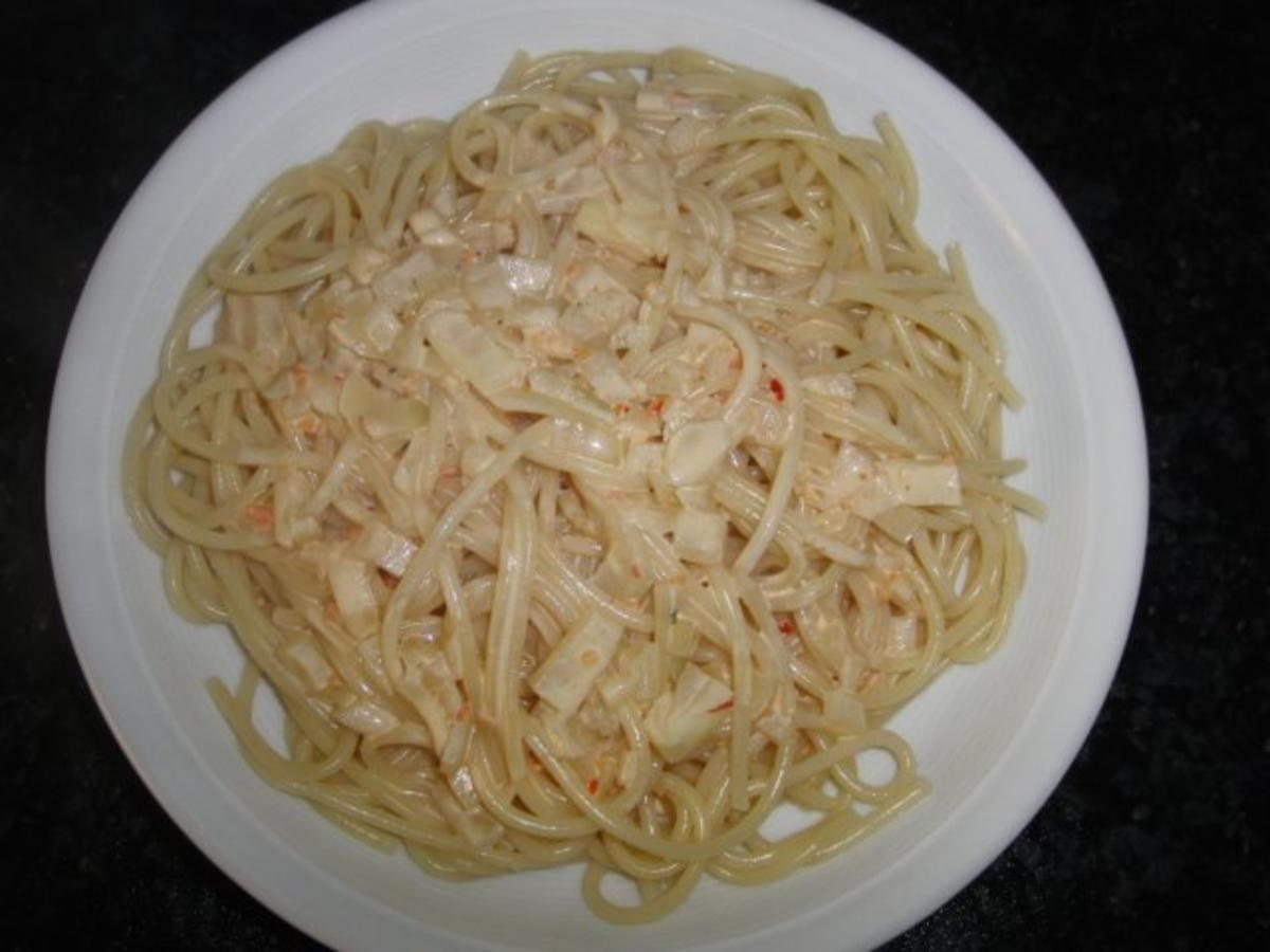 SPAGHETTI MIT PIKANTER SAUCE - Rezept - Bild Nr. 2