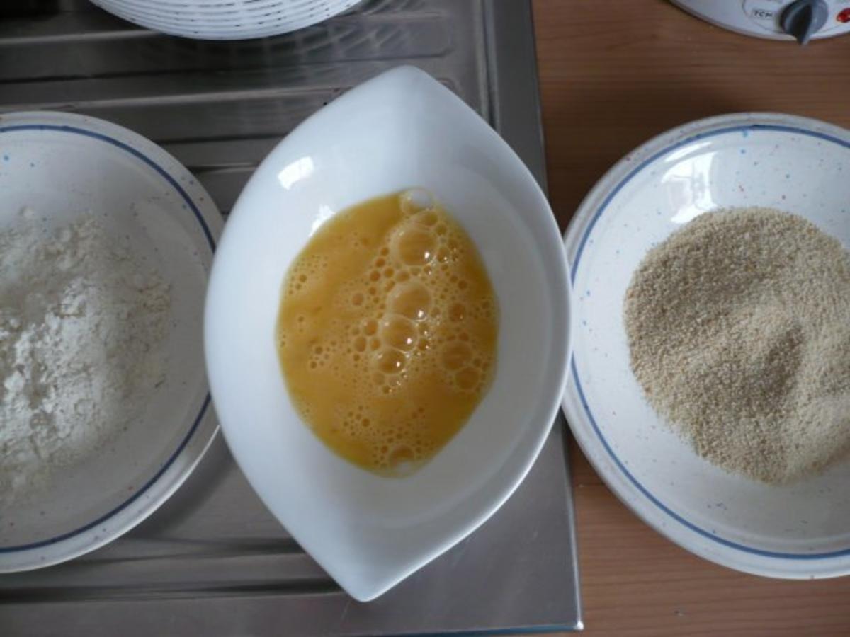 Gefülltes Schnitzel auf Feldsalat - einfach - von rollimops