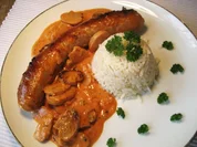 Bratwurst mit Schwips ... - Rezept
