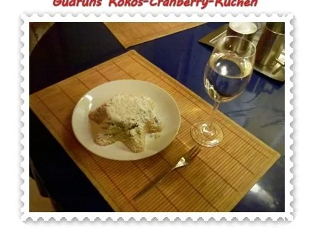 Rezept: Kuchen: Kokos-Cranberry-Kuchen Bild Nr. 12 Kuchen: Kokos-Cranberry-Kuchen - Rezept - Bild Nr. 12