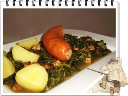 Frischer Grünkohl mit Wurst und Kartoffeln - Rezept