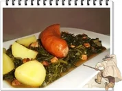 Frischer Grünkohl mit Wurst und Kartoffeln - Rezept