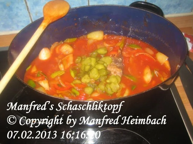 Rezept: Fleisch – Manfred’s Schaschliktopf Bild Nr. 3 Fleisch – Manfred’s Schaschliktopf - Rezept - Bild Nr. 3