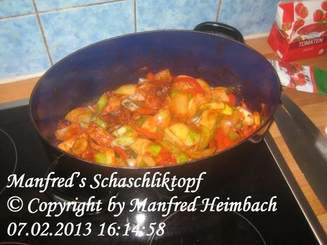 Rezept: Fleisch – Manfred’s Schaschliktopf Bild Nr. 4 Fleisch – Manfred’s Schaschliktopf - Rezept - Bild Nr. 4