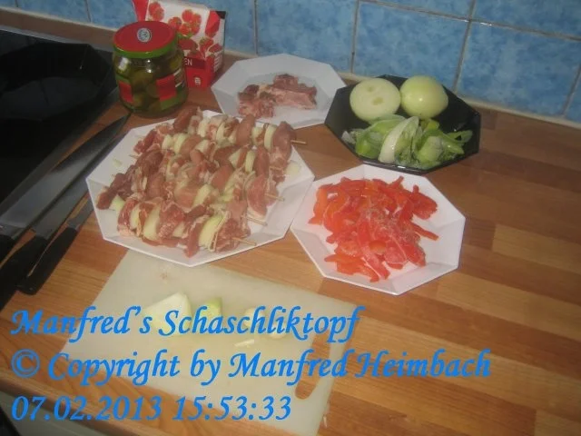 Rezept: Fleisch – Manfred’s Schaschliktopf Bild Nr. 8 Fleisch – Manfred’s Schaschliktopf - Rezept - Bild Nr. 8