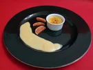 Ziegenkäse-Brûlée mit Waldhonig-Sabayon - Rezept