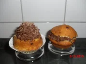 Rezept: Schoko-Cupcakes mit Schokocreme und Schokostreuseln, Schoko-Cupcakes mit Schokocreme und Schokostreuseln, - Rezept